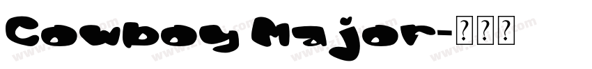 Cowboy Major字体转换
